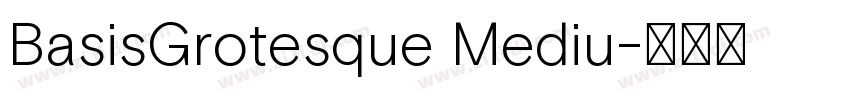 BasisGrotesque Mediu字体转换